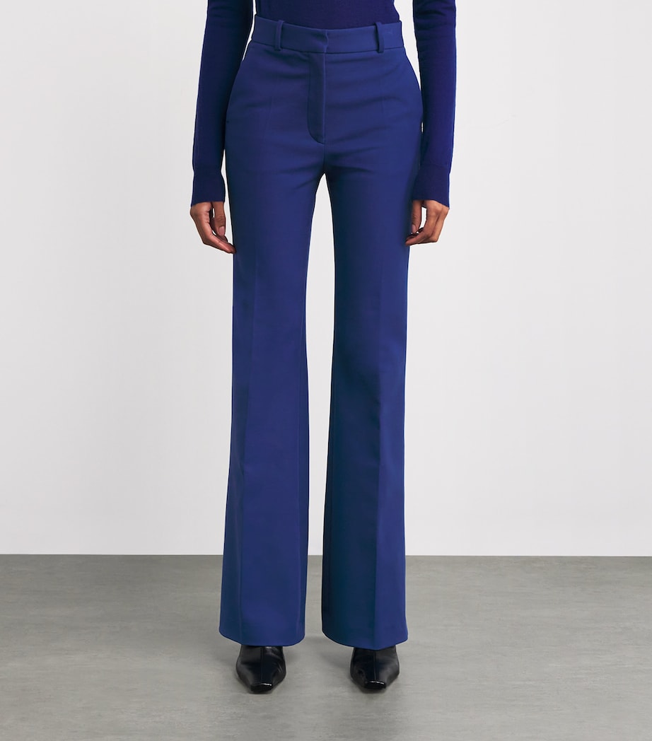 Stretch Toile Tafira Trousers COBALT Image 3
