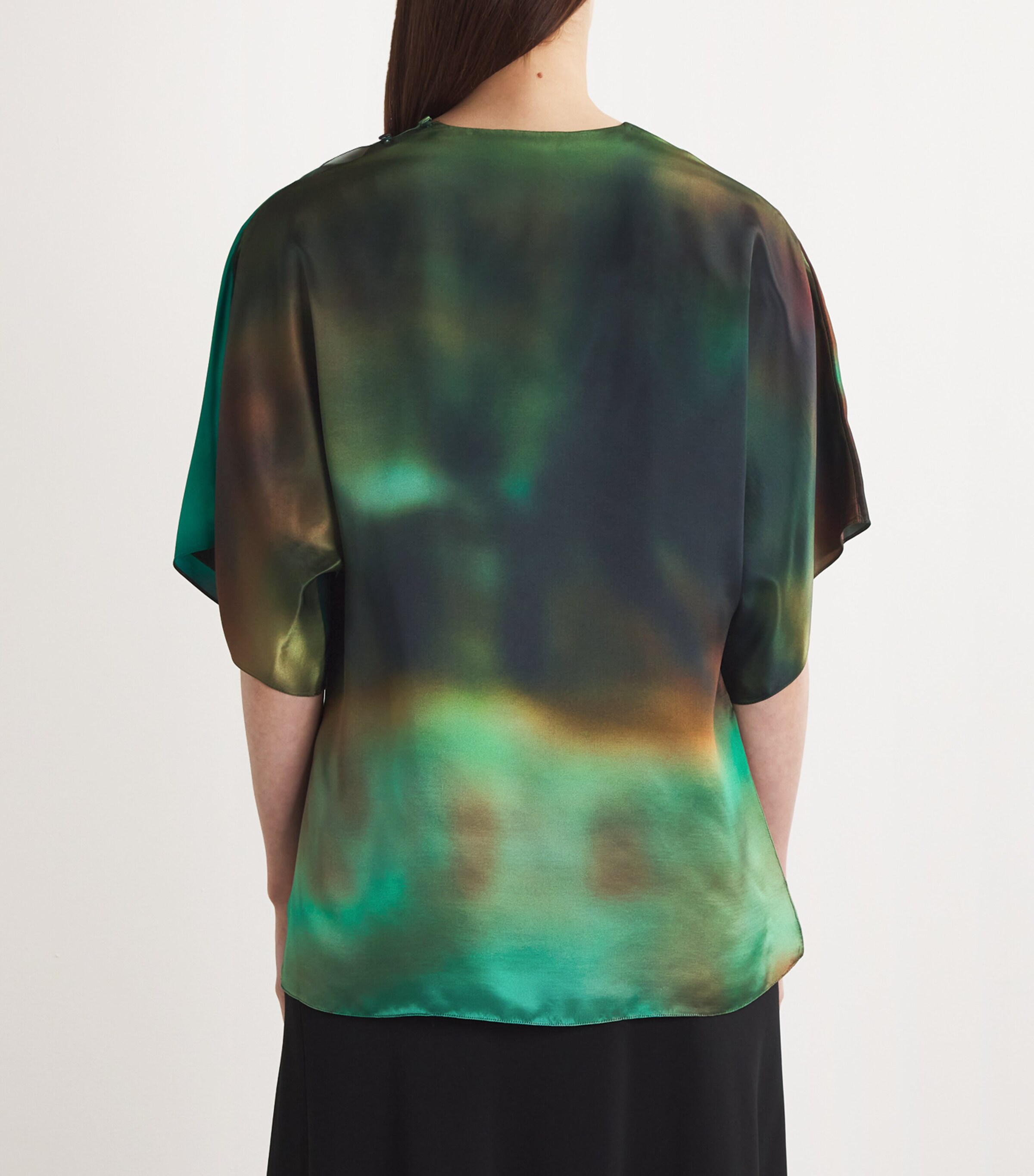 Printed Versala Top SUNSET FIELD TEAL Image 4