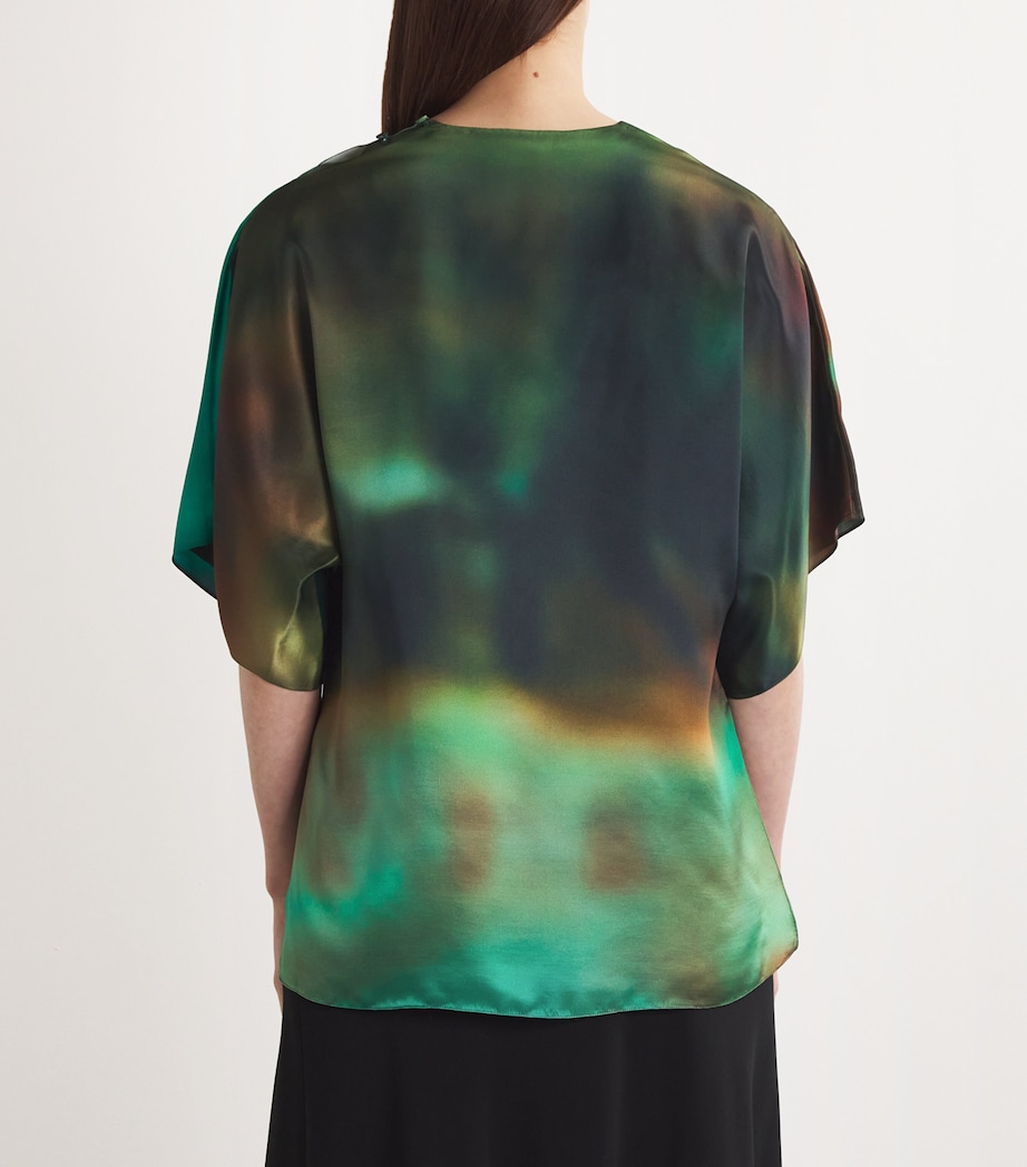 Printed Versala Top SUNSET FIELD TEAL Image 4