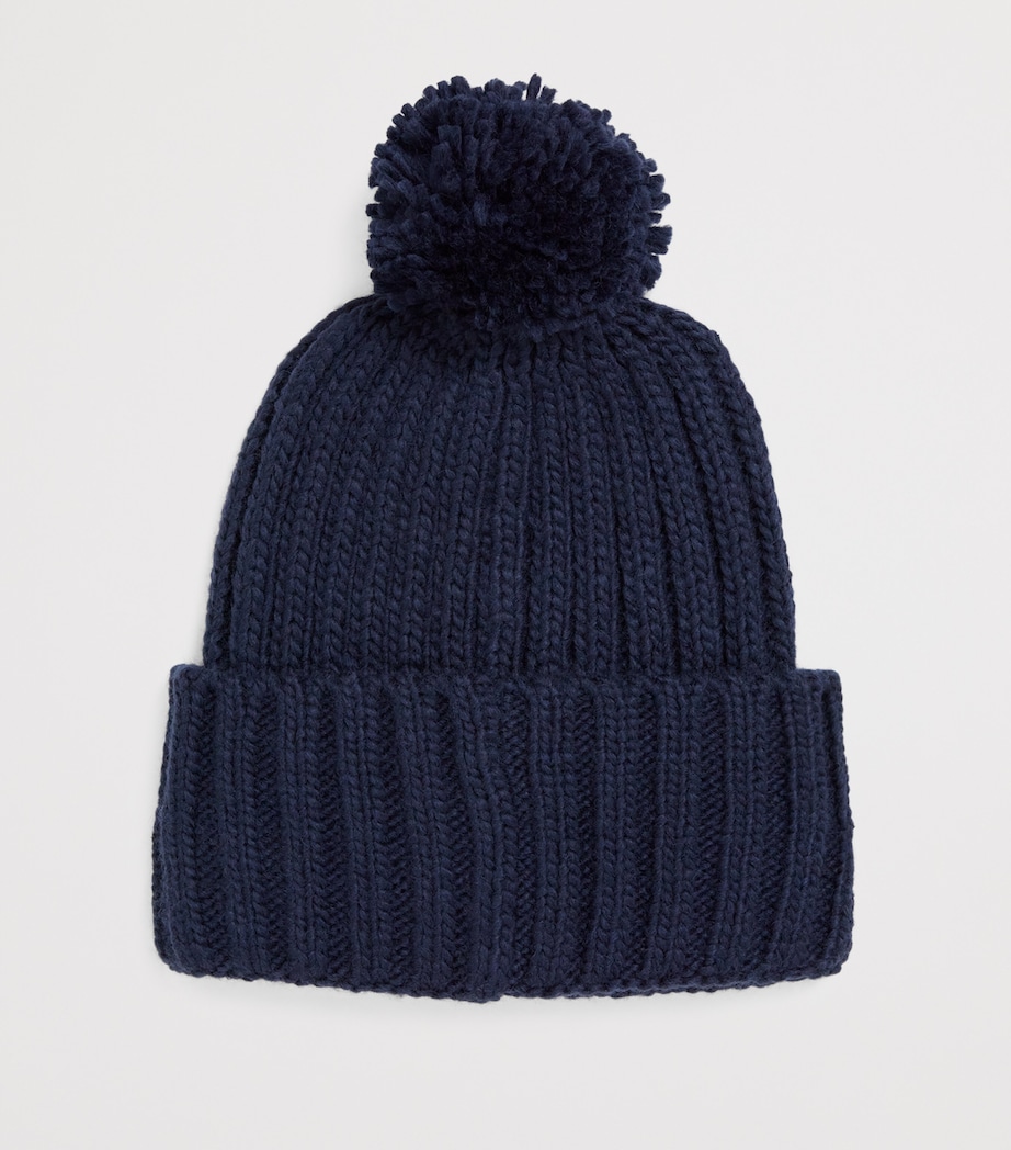 Lambswool-Blend Kelson Beanie NAVY Image 2