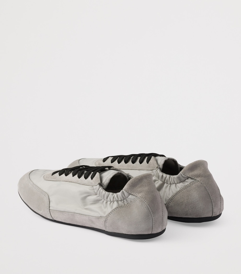 Re-Nylon and Suede Collapse Sneakers F0424 Image 4