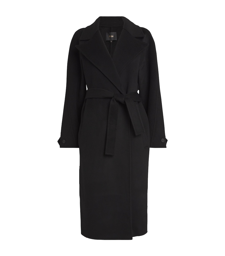 Wool-Blend Double-Faced Coat BLACK Image 1