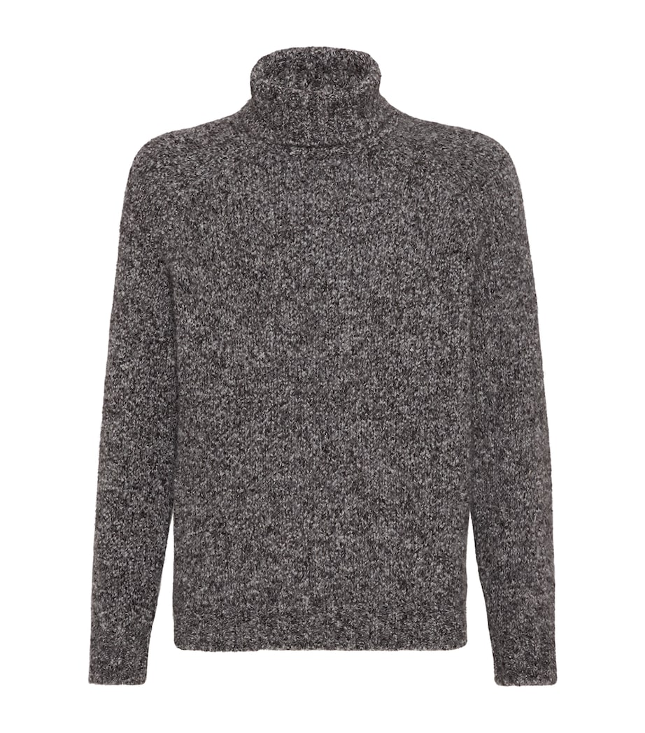 Wool-Cashmere Cable Knit Sweatshirt C074 Image 1