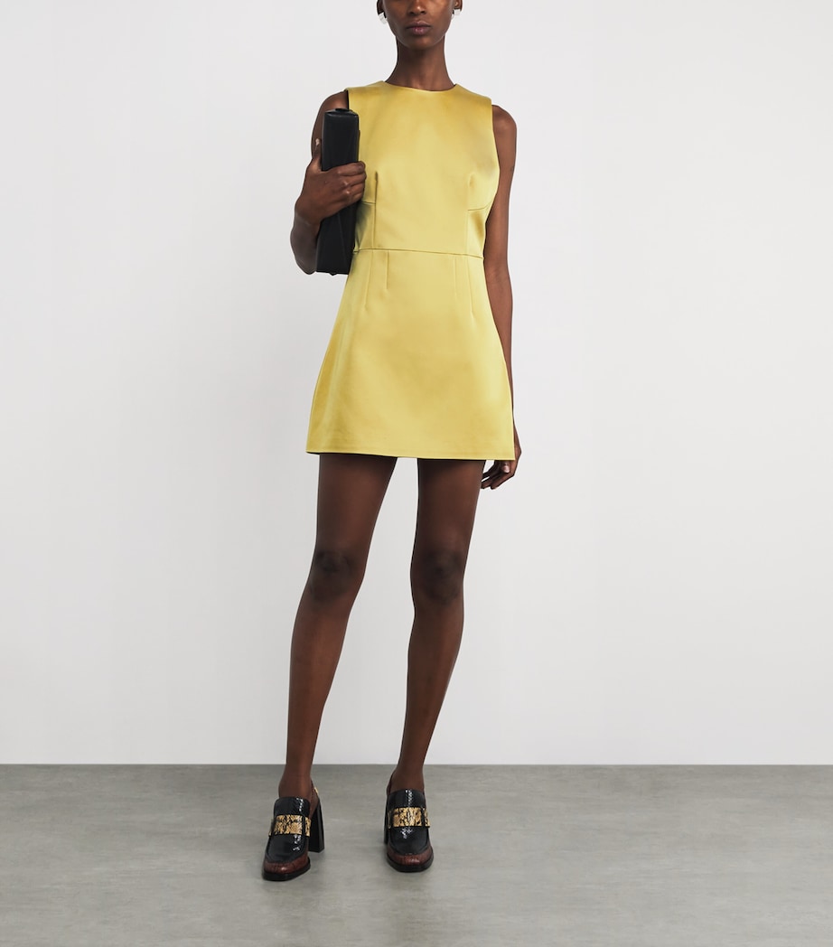 Satin Garden Mini Dress TURMERIC Image 2