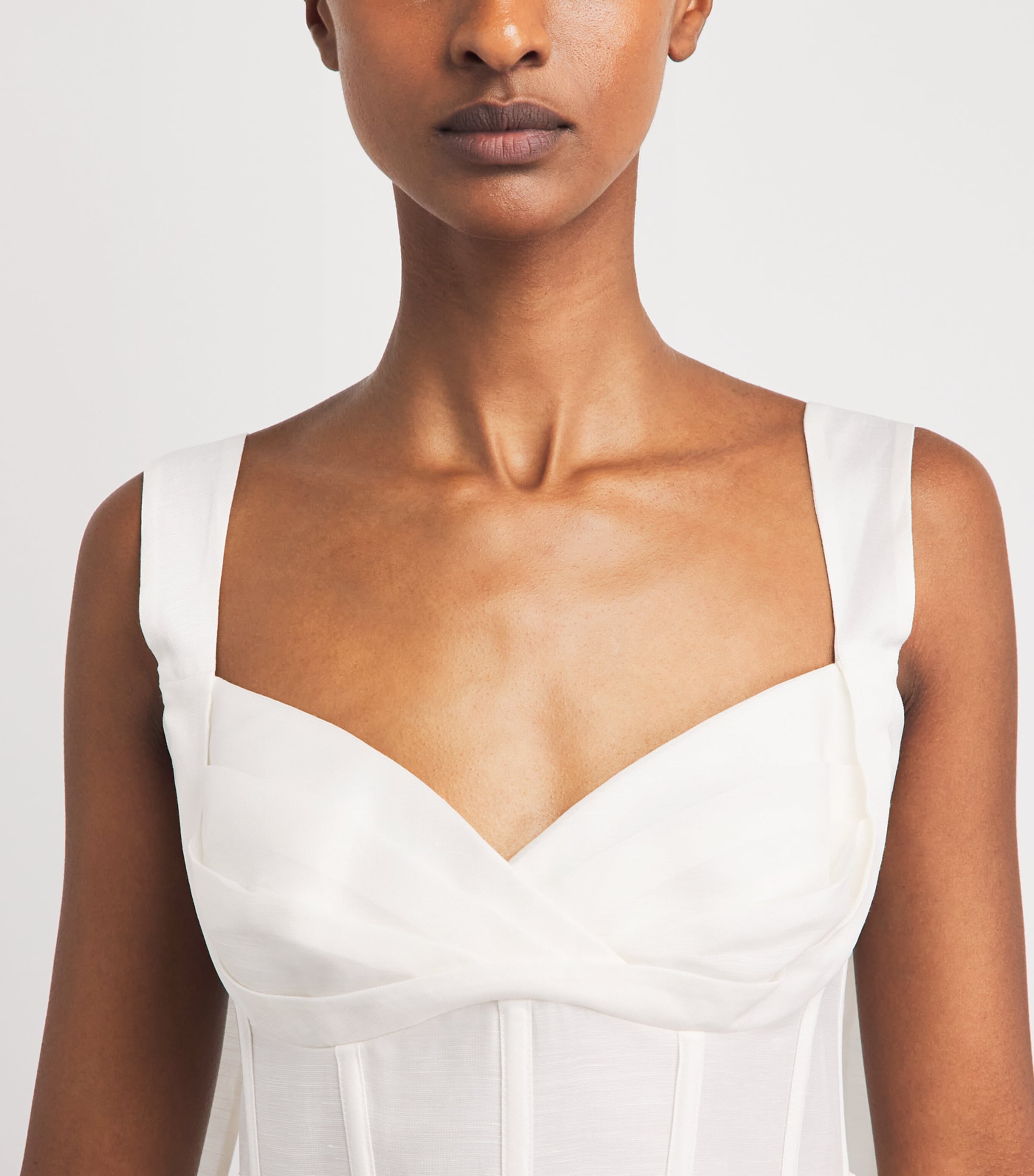 Zimmermann Womens Linen-Silk Belted Mini Dress Ivory Image 3