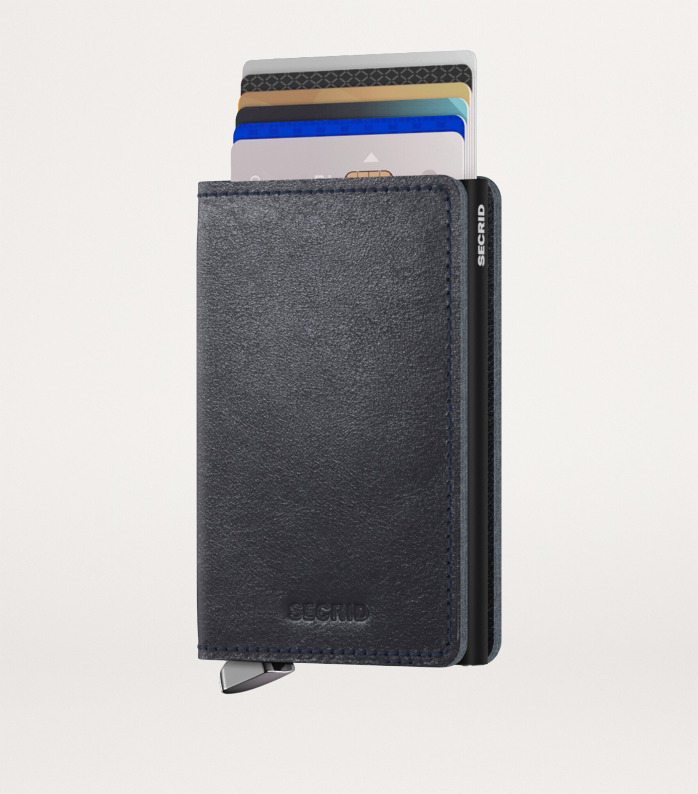Suede Basco Slimwallet NAVY Image 2
