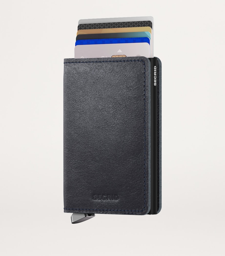 Suede Basco Slimwallet NAVY Image 2
