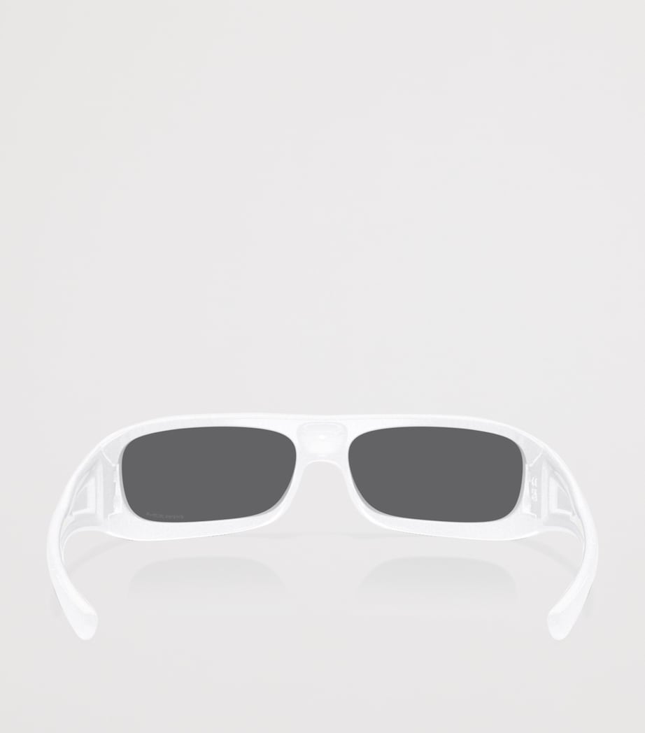 Oakley Permian Rectangle Sunglasses White Image 4