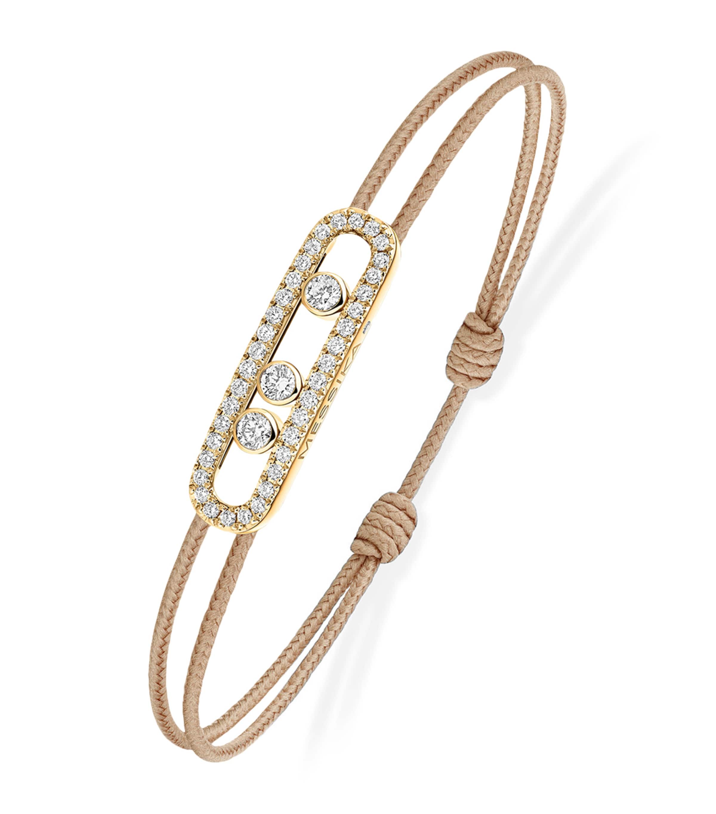 Messika Yellow Gold And Diamond  Cares Bracelet