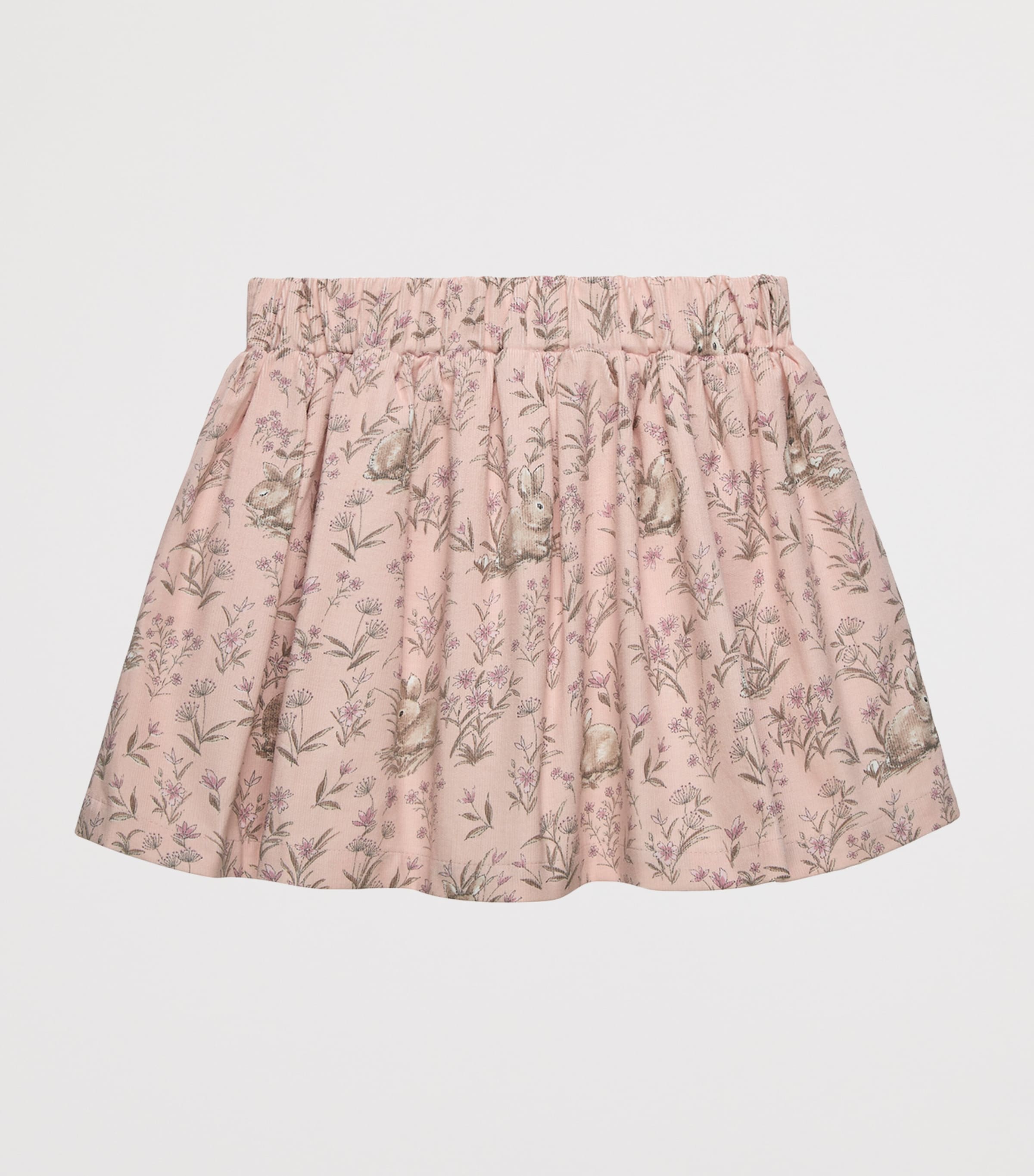 Trotters Corduroy Bunny Print Skirt (2-5 Years) Pink Image 2
