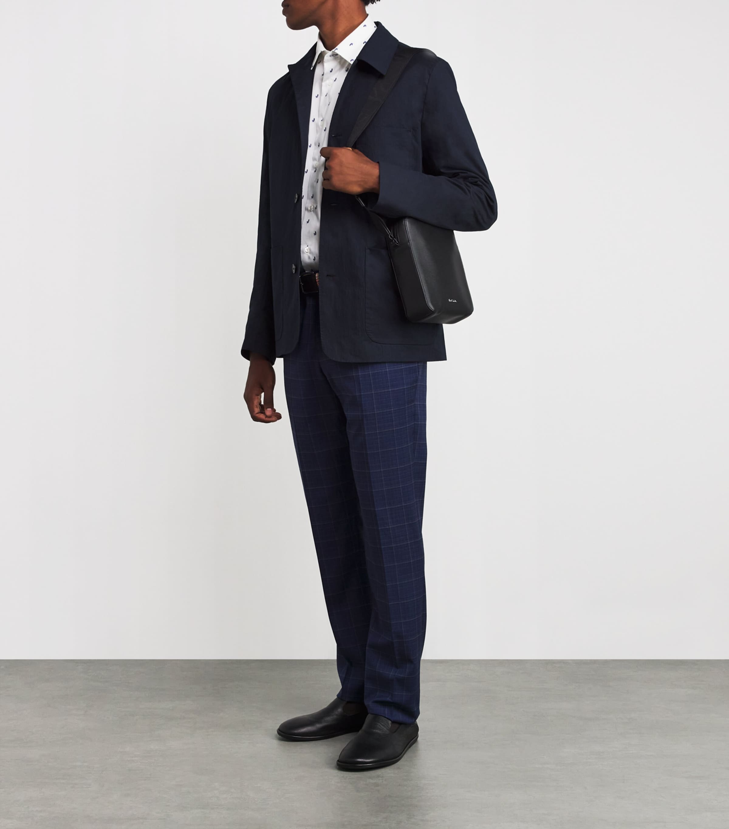 Leather Flight Cross-Body Bag 79_BLACK Image 5