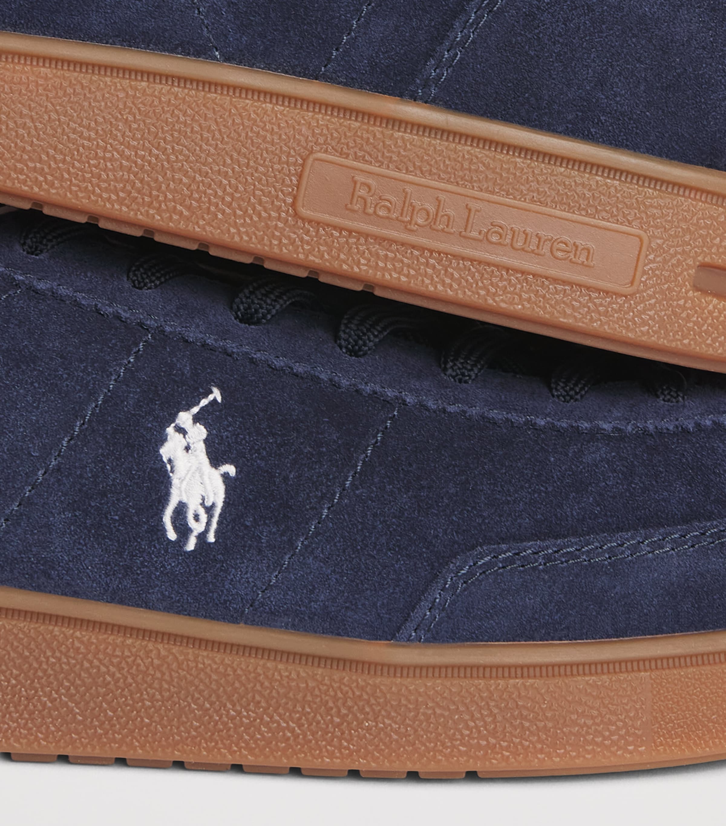 Polo Ralph Lauren Suede Bedford Sneakers Navy/deckwash White Image 7
