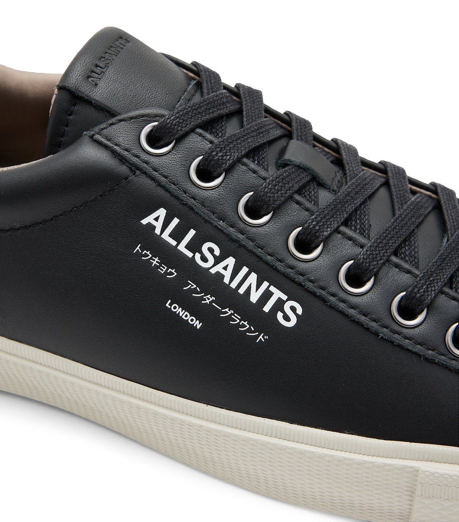 Leather Underground Low-Top Sneakers BLACK Image 5