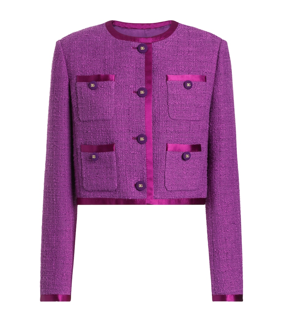 Tweed Jacket F0571-PURPLE Image 1