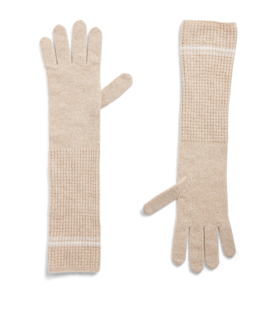 Wool-Cashmere Gloves SABBIA E BIANCO Image 1