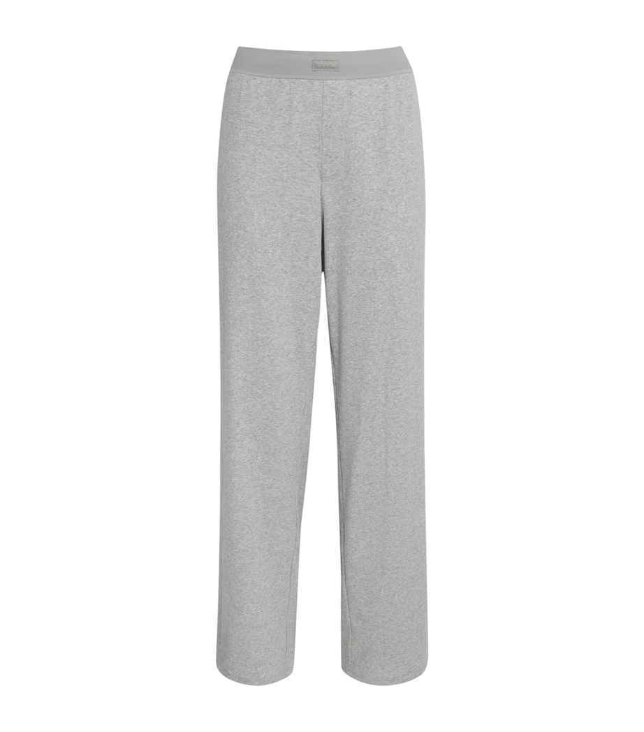Stretch-Cotton Ribbed Trousers LIGHT HEATHER GREY Image 1