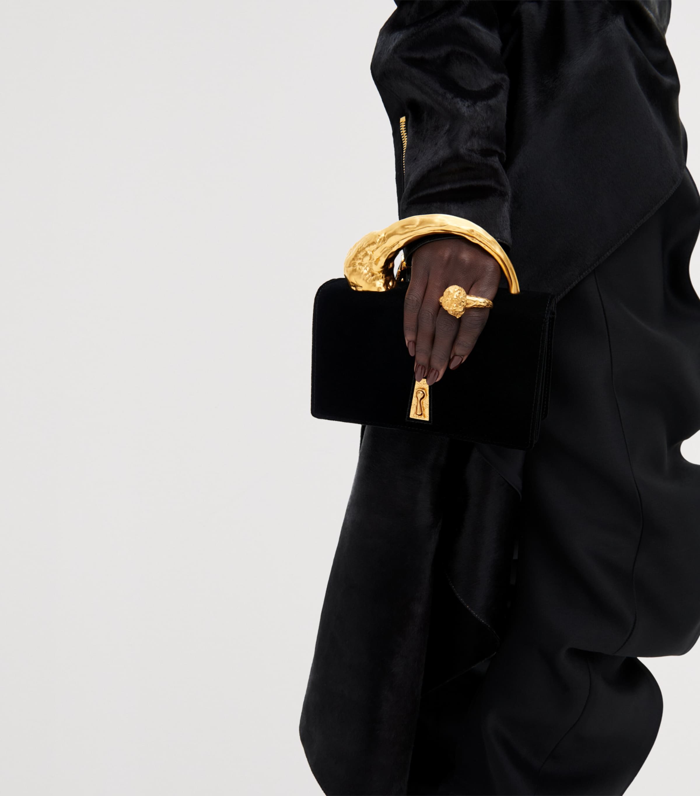 Schiaparelli Womens Calfhair Perfecto Coat Dark Brown Image 6