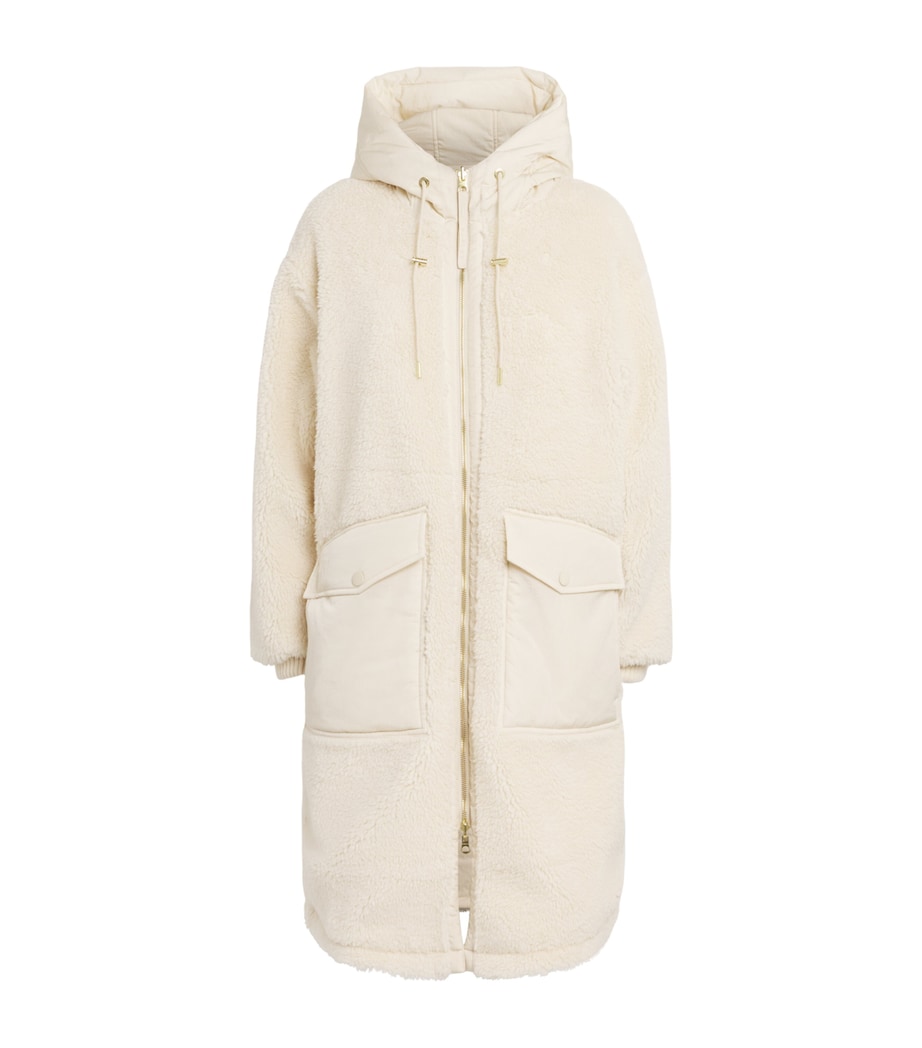 Hooded Reversible Cyrus Coat SANDSHELL Image 1