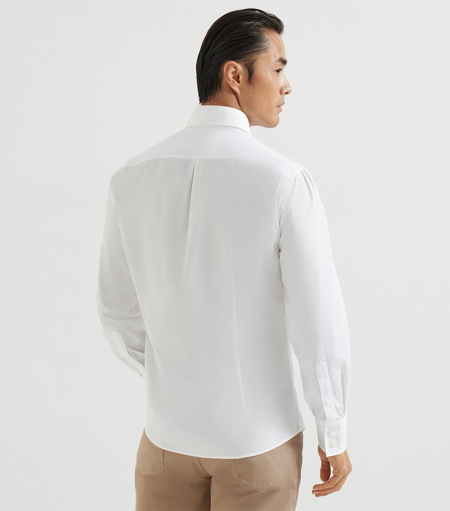 Brunello Cucinelli Mens Cotton Slim Shirt Image 5