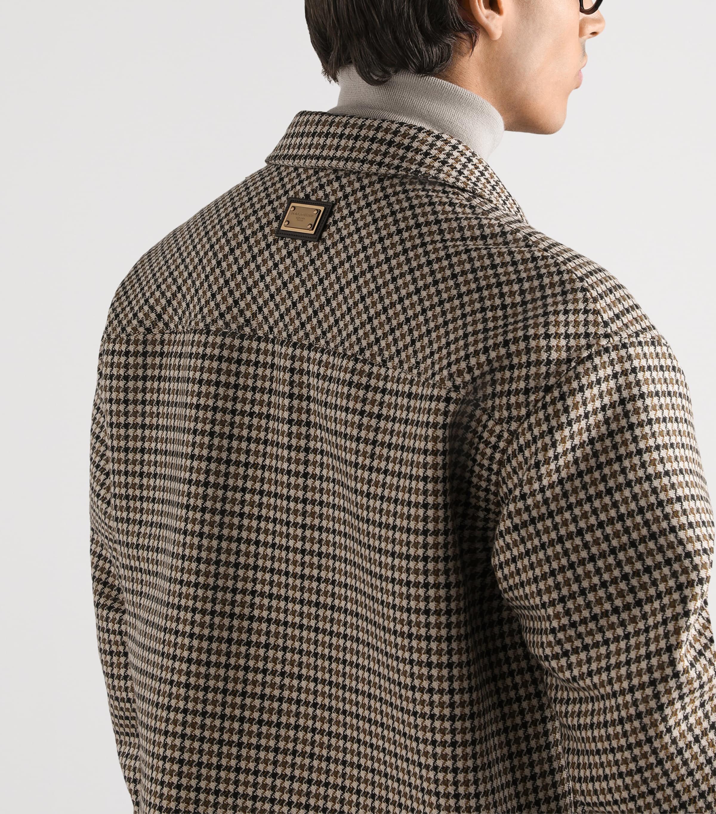 Dolce&Gabbana Mens Virgin Wool Houndstooth Jacket Fantasy (not Image 5