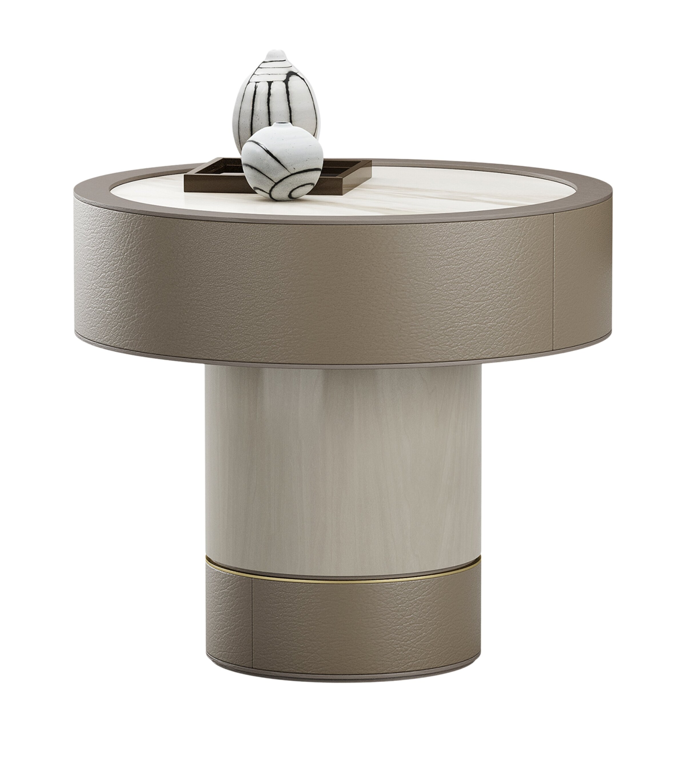 Frato Wood Hanak Side Table Grey Image 3