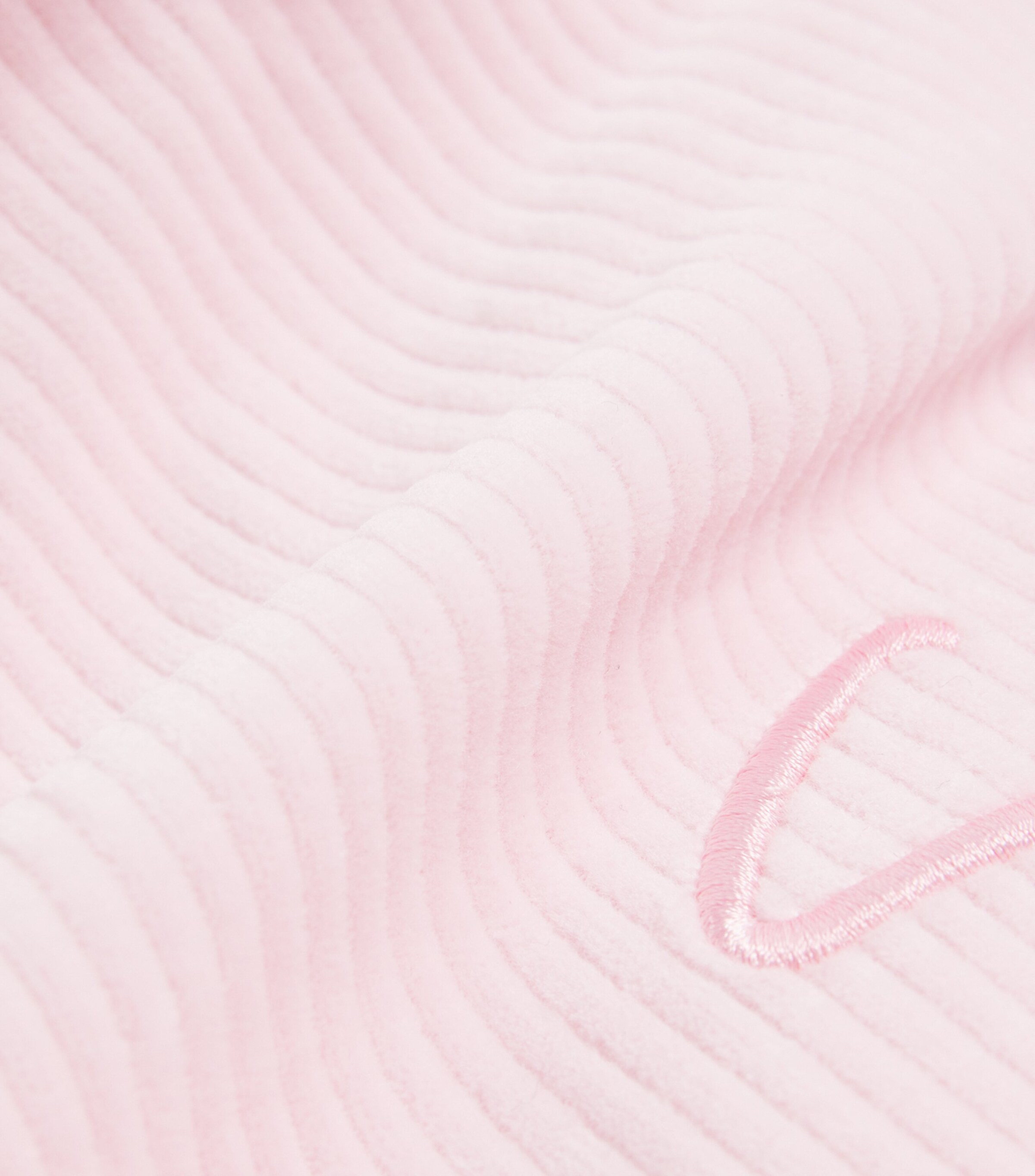 Corduroy Script Logo Hoodie (4-12+ Years) MARSHMALLOW Image 3