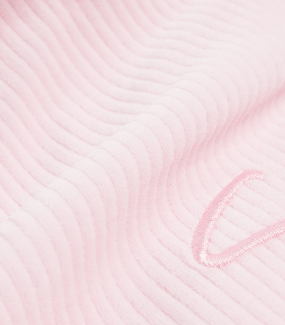 Corduroy Script Logo Hoodie (4-12+ Years) MARSHMALLOW Image 3