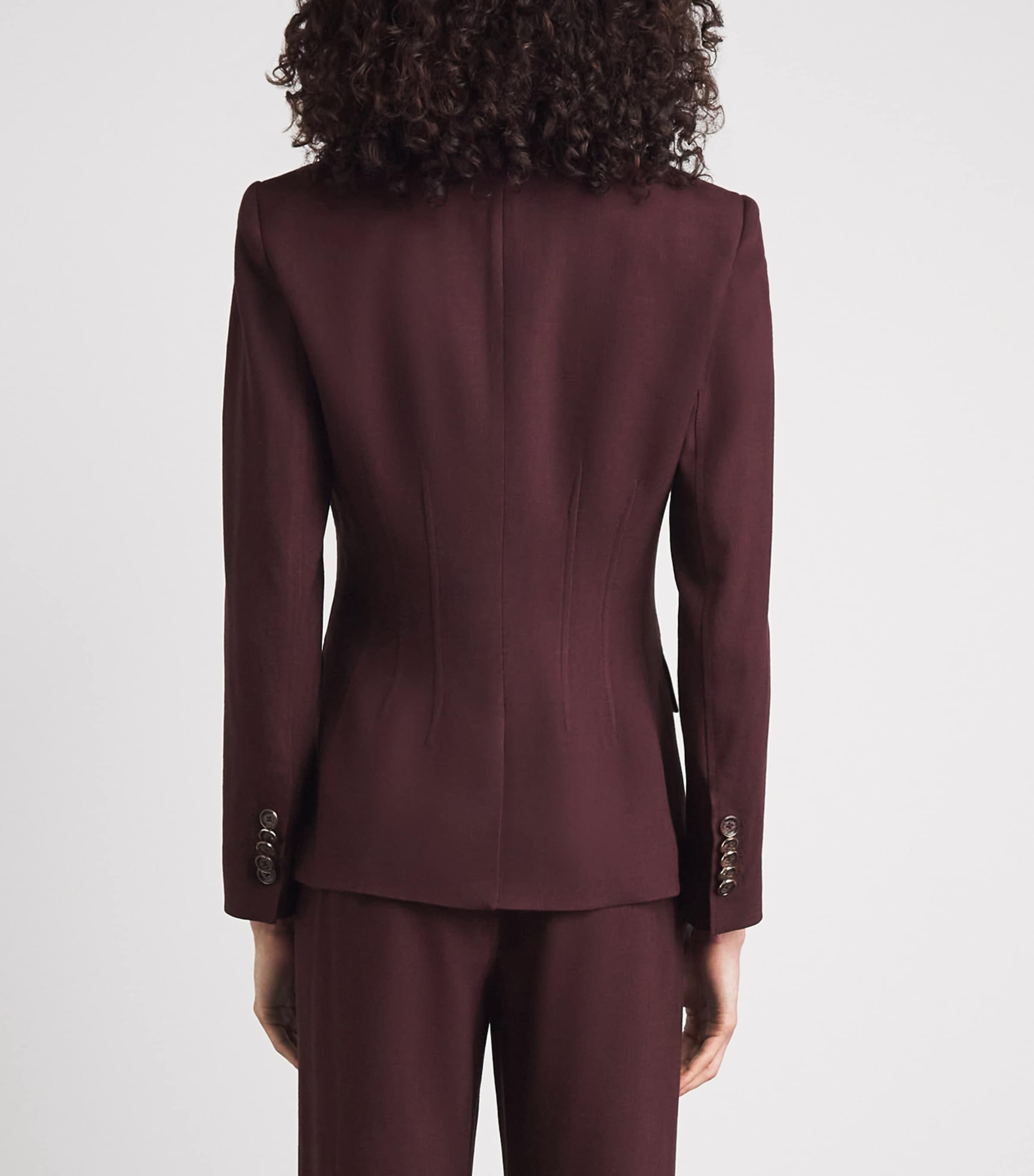 Veronica Beard Womens Isaac Dickey Blazer Raisin Image 5