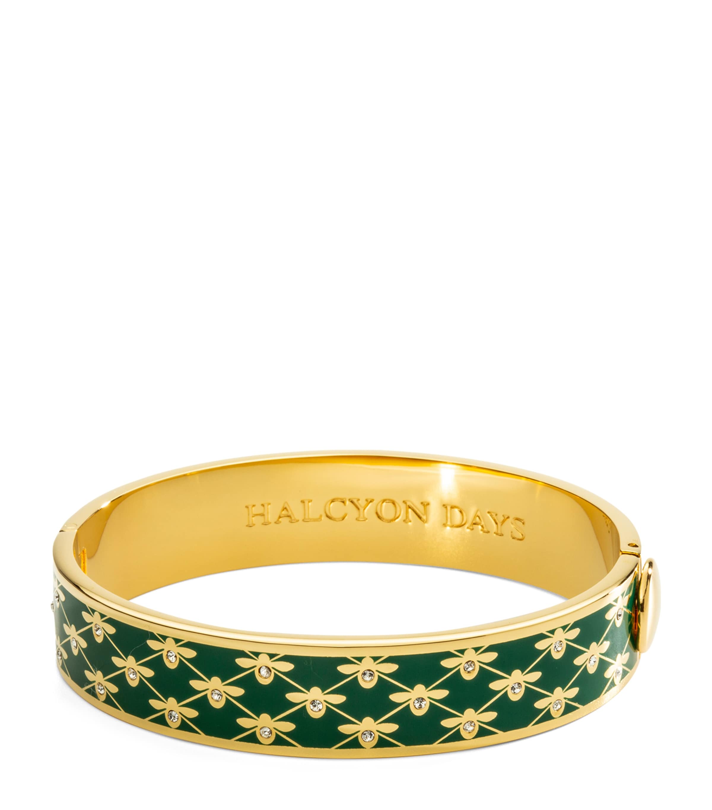 Halcyon Days Gold-plated Bee Bangle