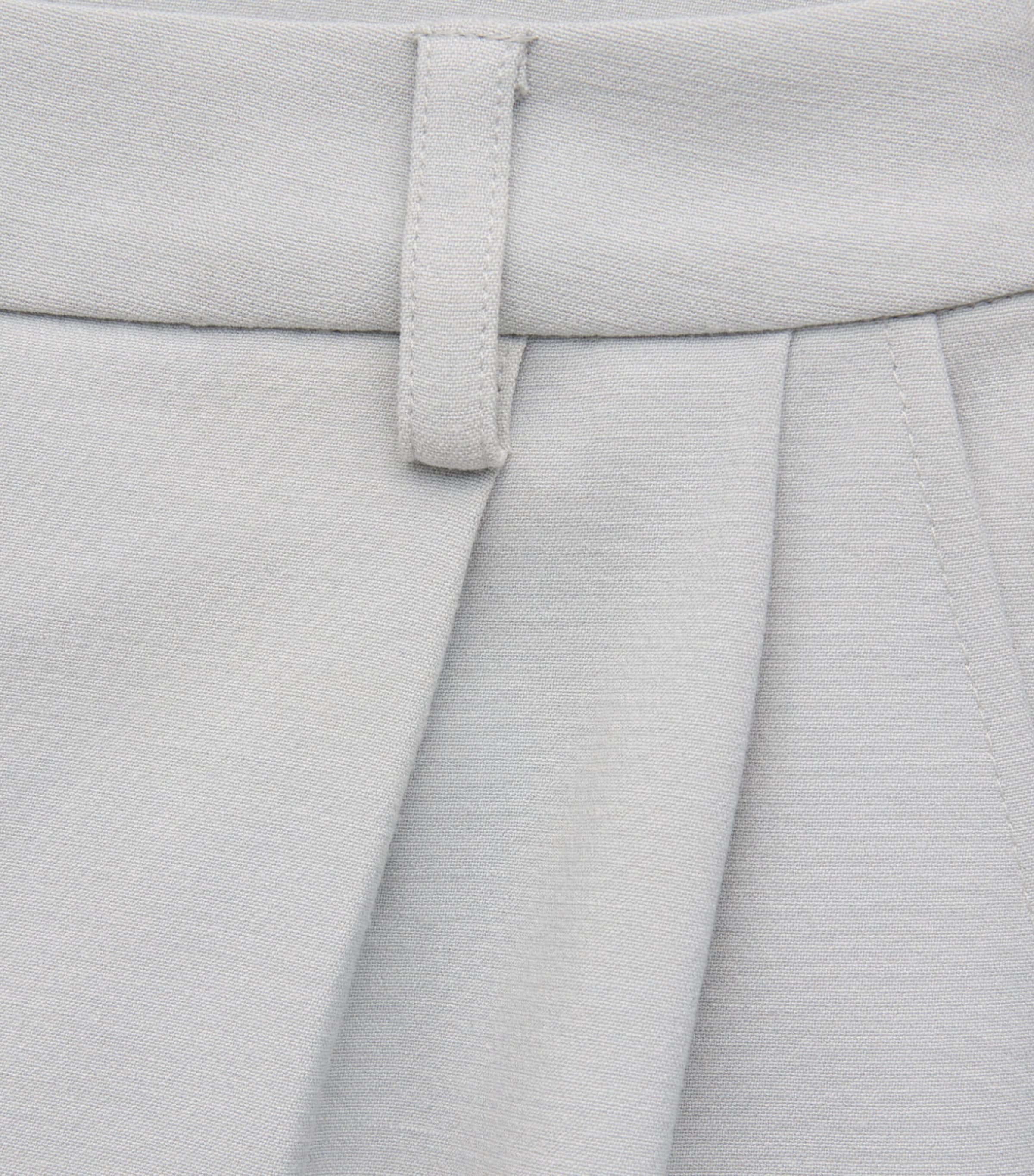 Huishan Zhang Womens Crepe Lucian Tailored Trousers Grey Image 6