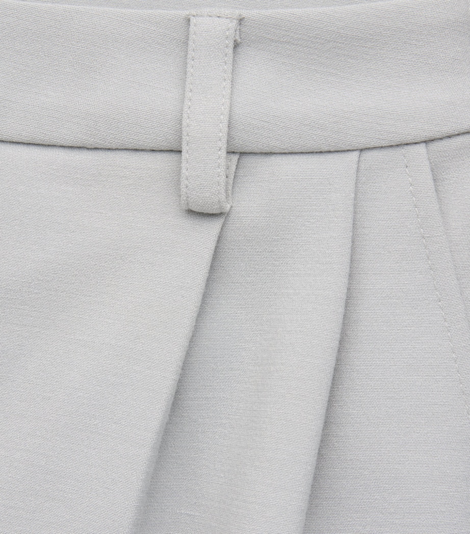 Huishan Zhang Womens Crepe Lucian Tailored Trousers Grey Image 6