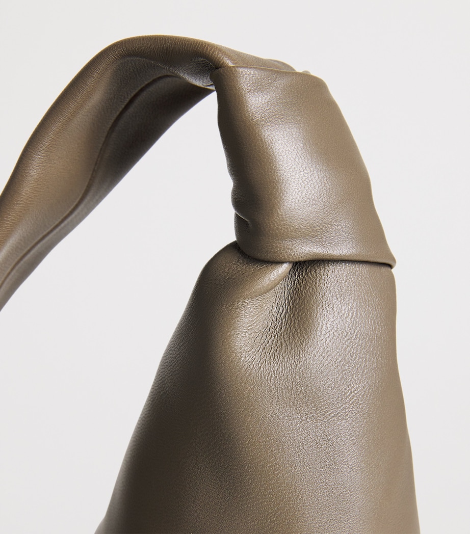 Medium Nappa Leather Croissant Bag DARK KHAKI GR678 Image 6