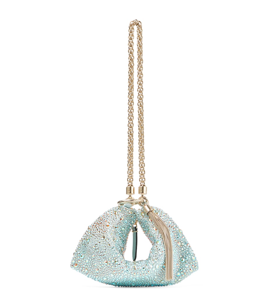 Mini Crystal-Embellished Callie Clutch Bag LIGHT VERDE MIX/LIGH Image 1