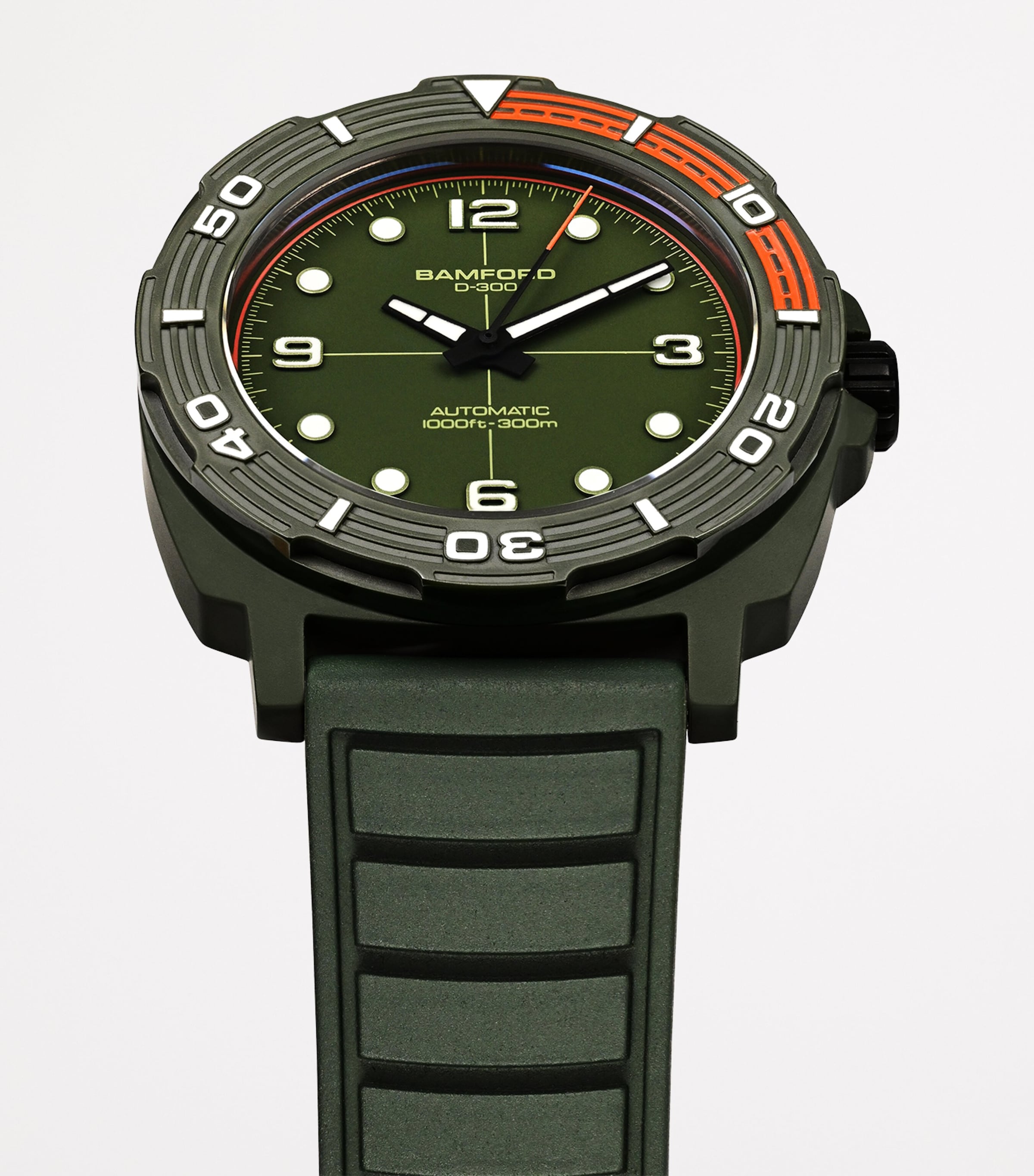 Ceramic D-300 Dive Watch 42mm GREEN Image 2