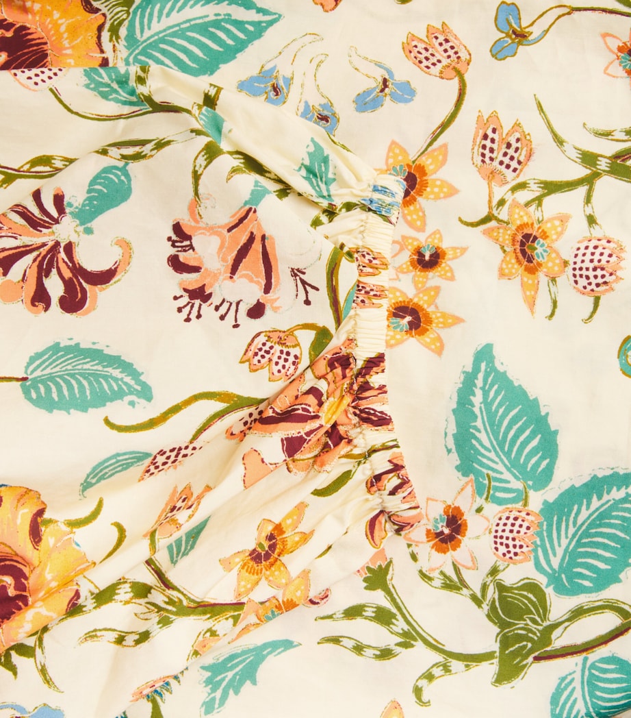 Ulla Johnson Womens Cotton Florielle Floral Blouse Abalone Image 6