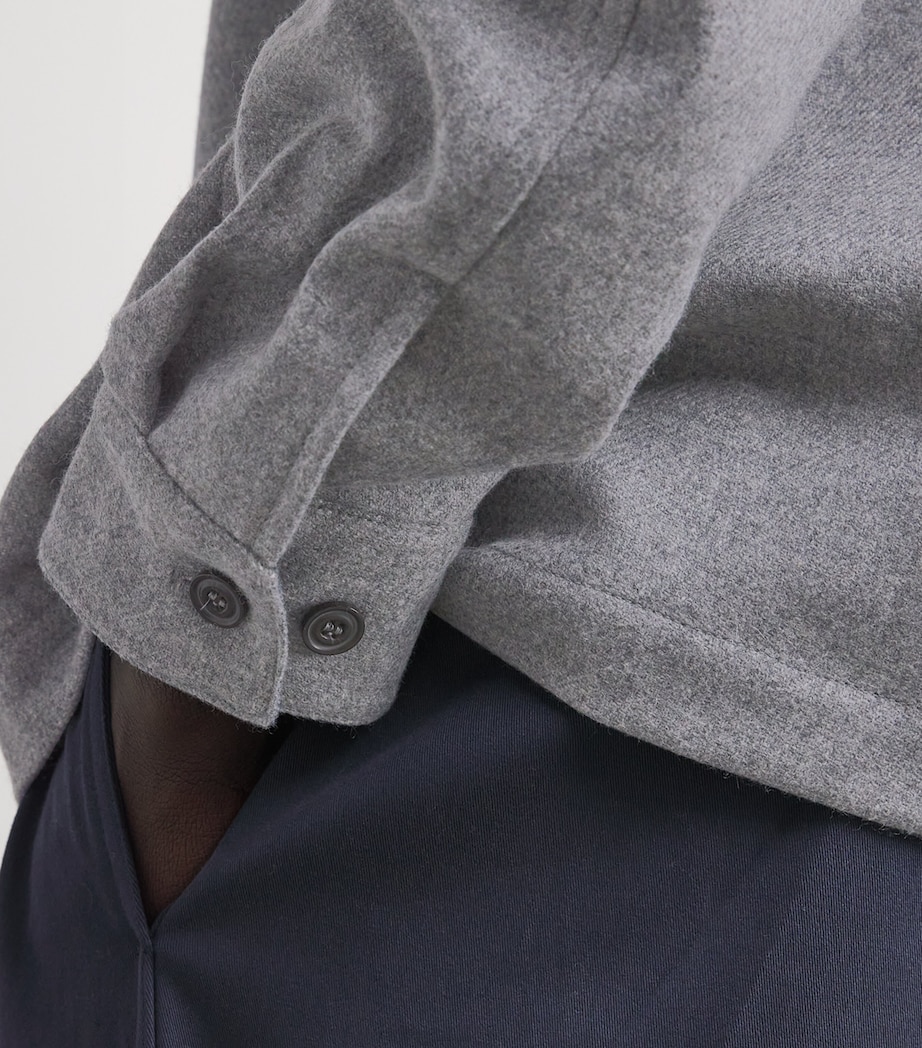 Wool-Cashmere Overshirt 67 GREY Image 6