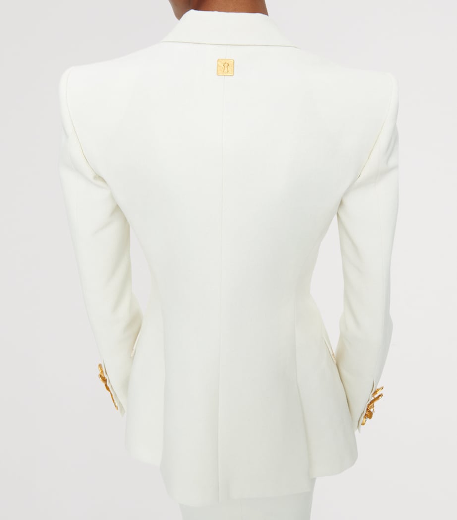 Schiaparelli Womens Measuring Tape Jacket White Image 5