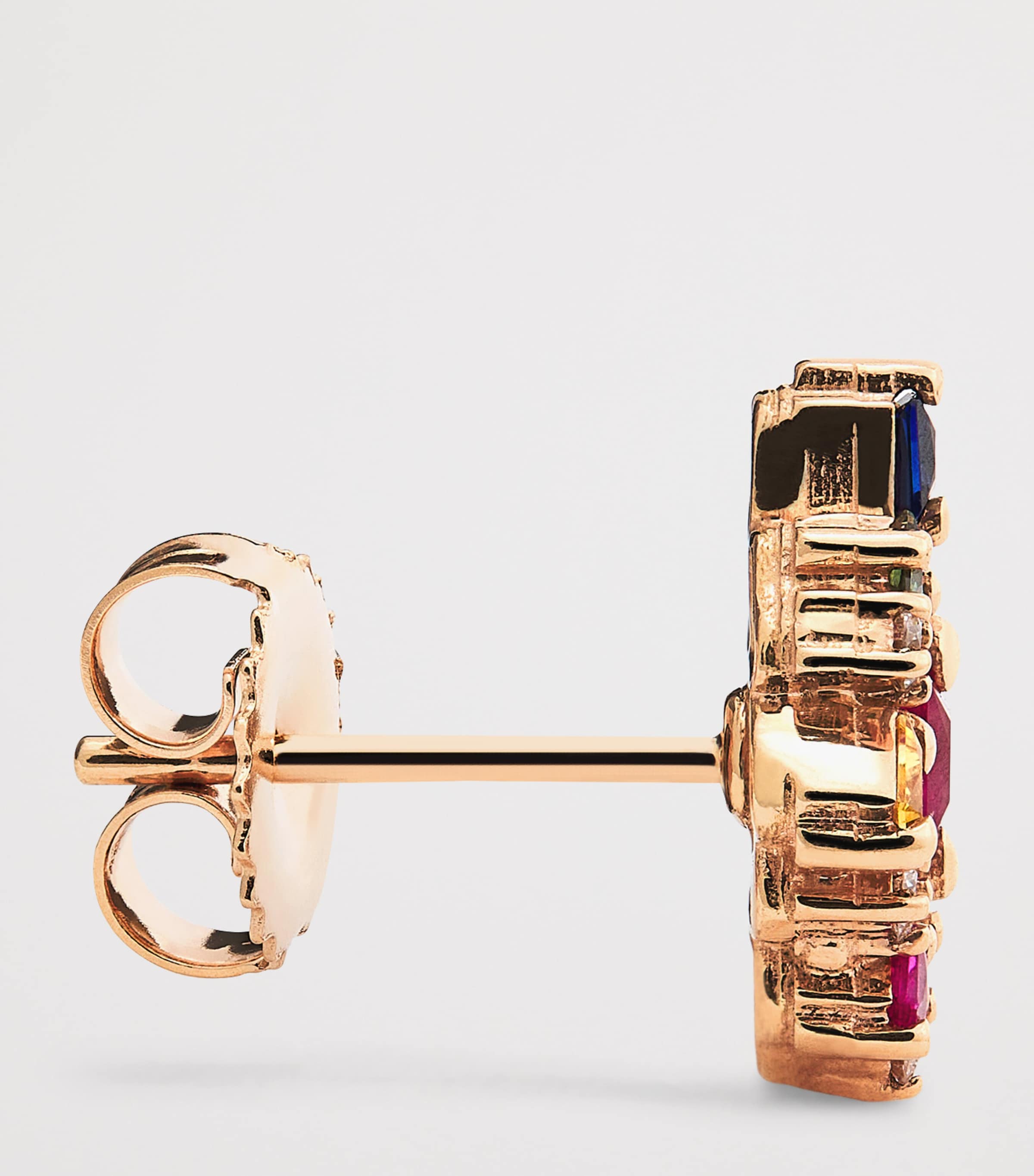 Rose Gold, Diamond and Sapphire La Fantasie Earrings 18K RG/RS Image 4