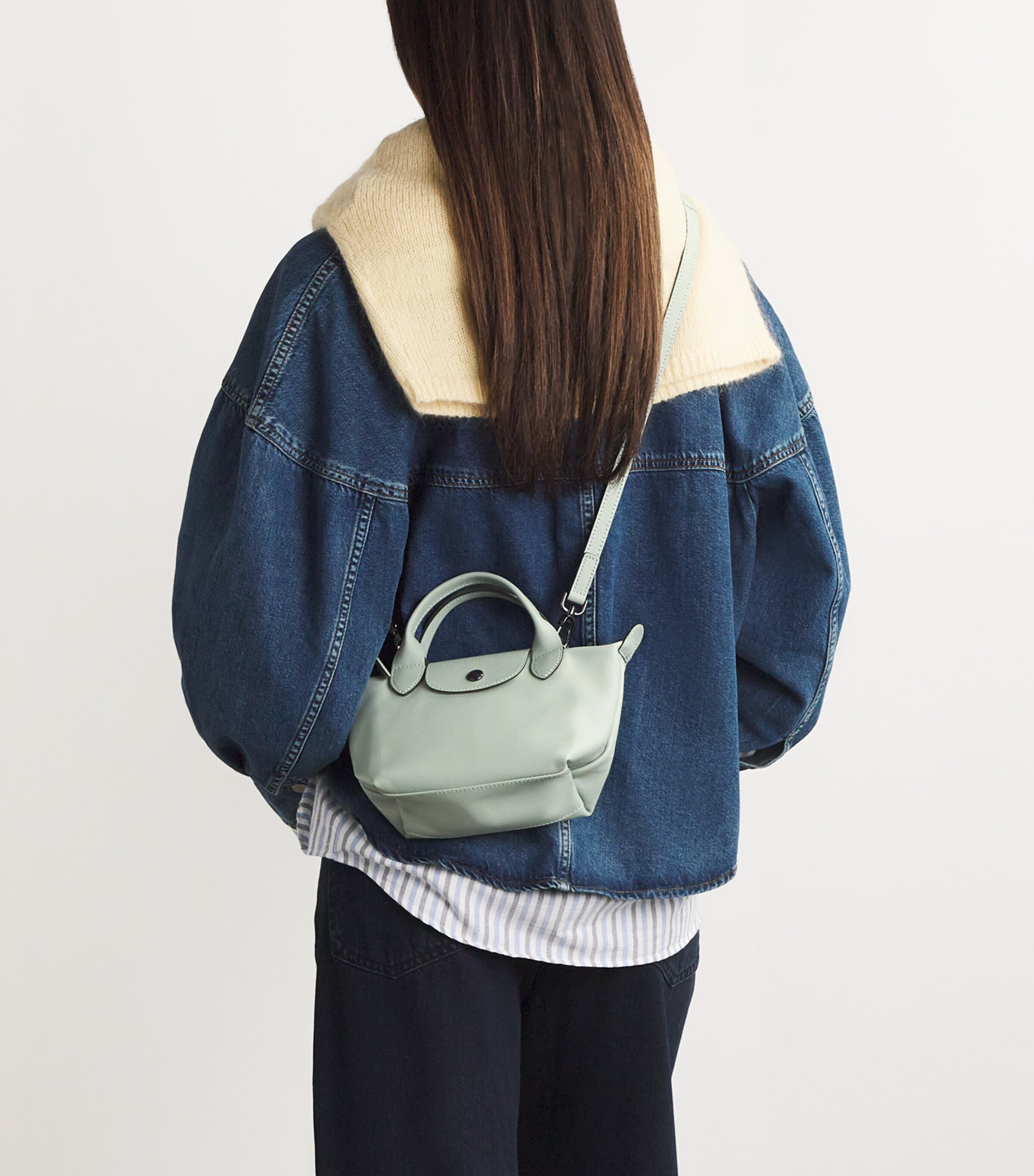 Longchamp Extra Small Leather Le Pliage Xtra Cross-Body Bag Vervain Image 2