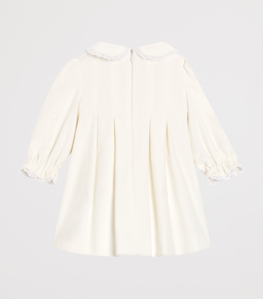 Lace-Trim Collared Dress (3-24 Months) W3789-VERY LIGHT CRE Image 2