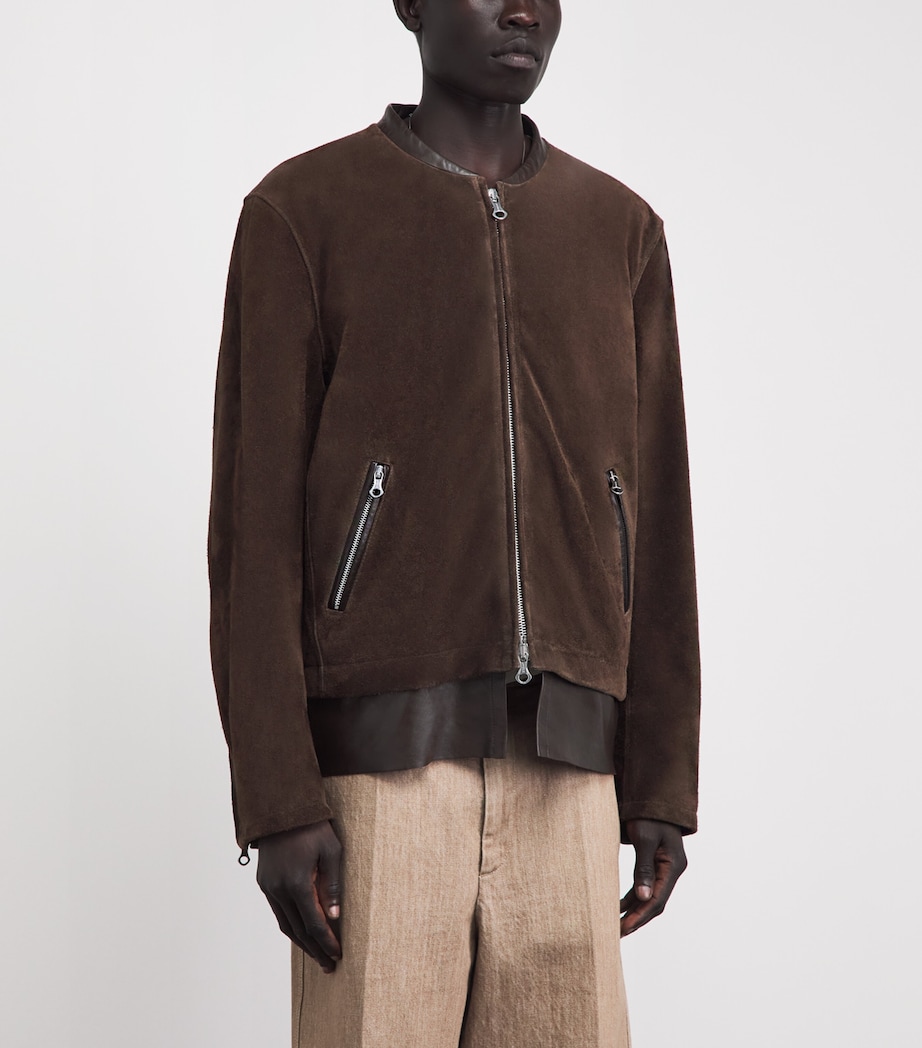Suede Drift Jacket WENGE BROWN Image 4