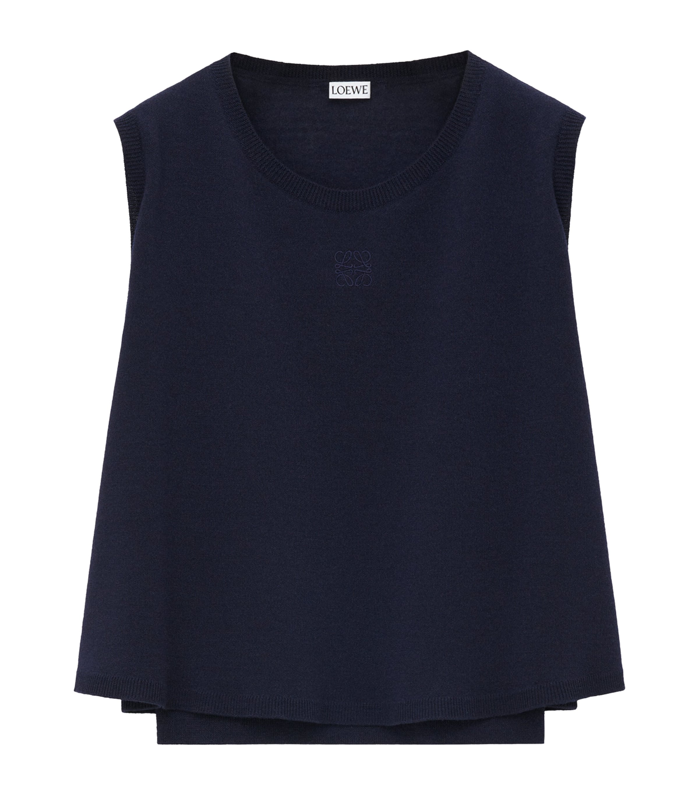 LOEWE SLEEVELESS TRAPEZE SWEATER