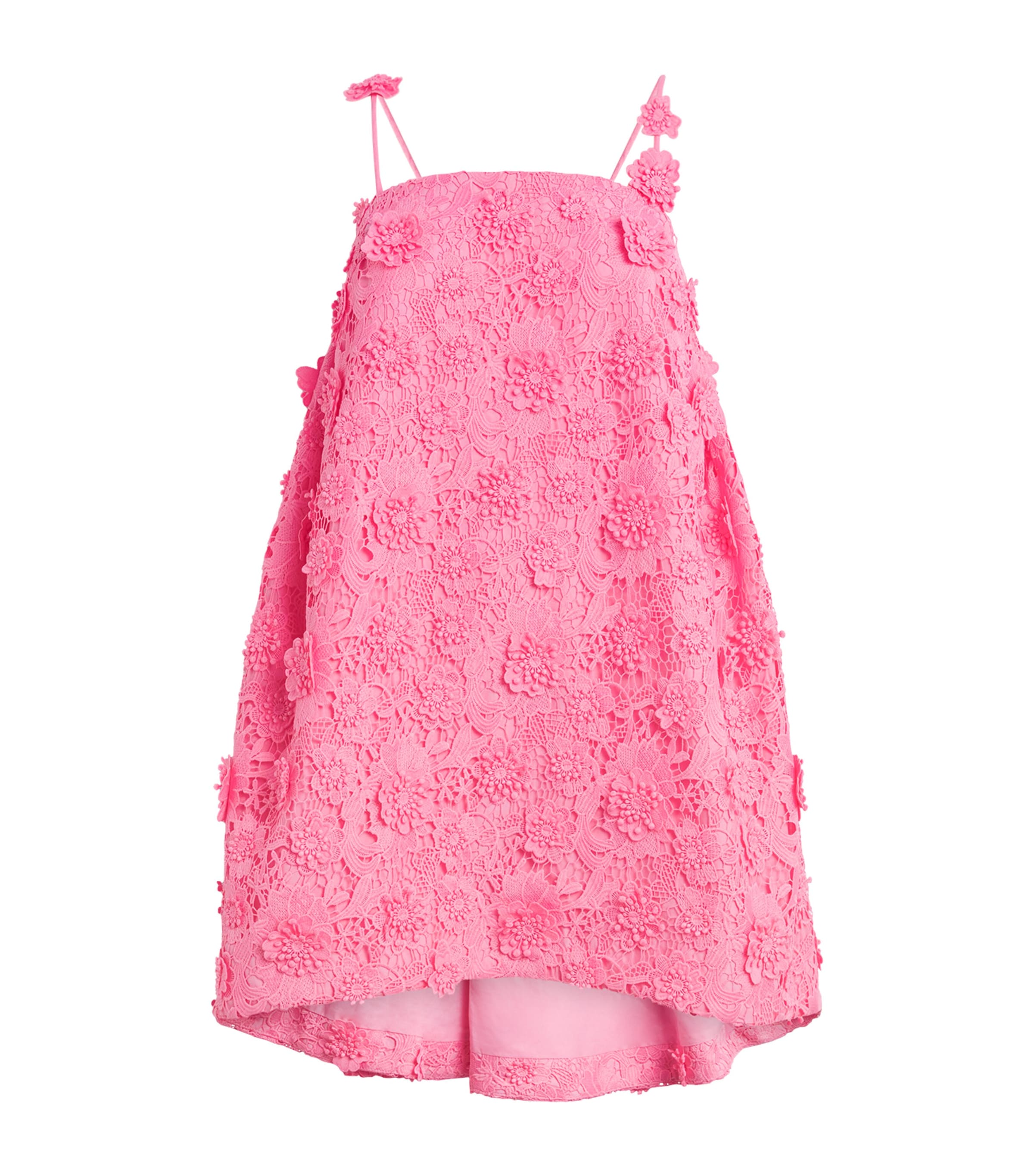 Leo Lin Fifi Floral Lace Minidress In Pink