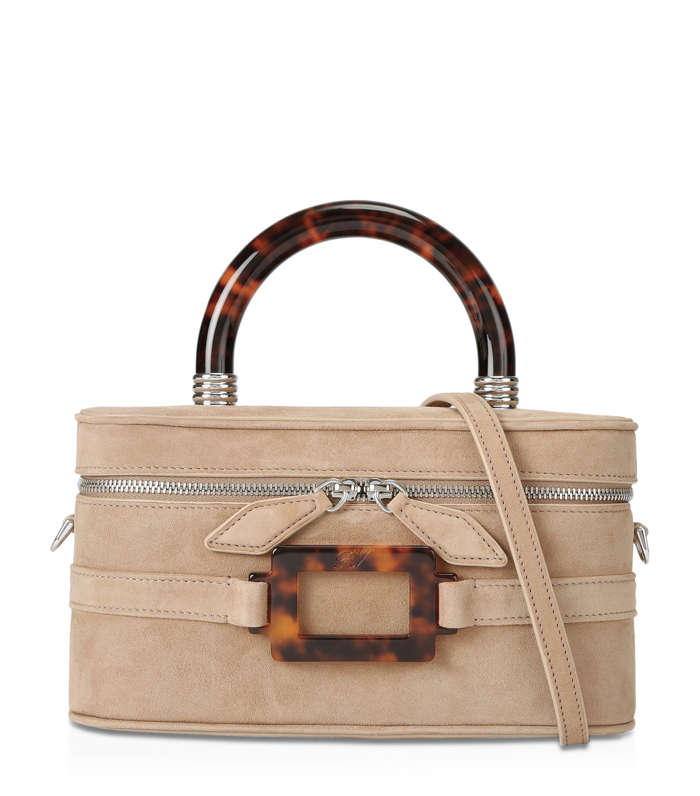 Roger Vivier Mini Suede Vanity Belle Vivier Top-Handle Bag | Women Bags | Mini Bags | Top Handle Bags | Designers | Roger Vivier