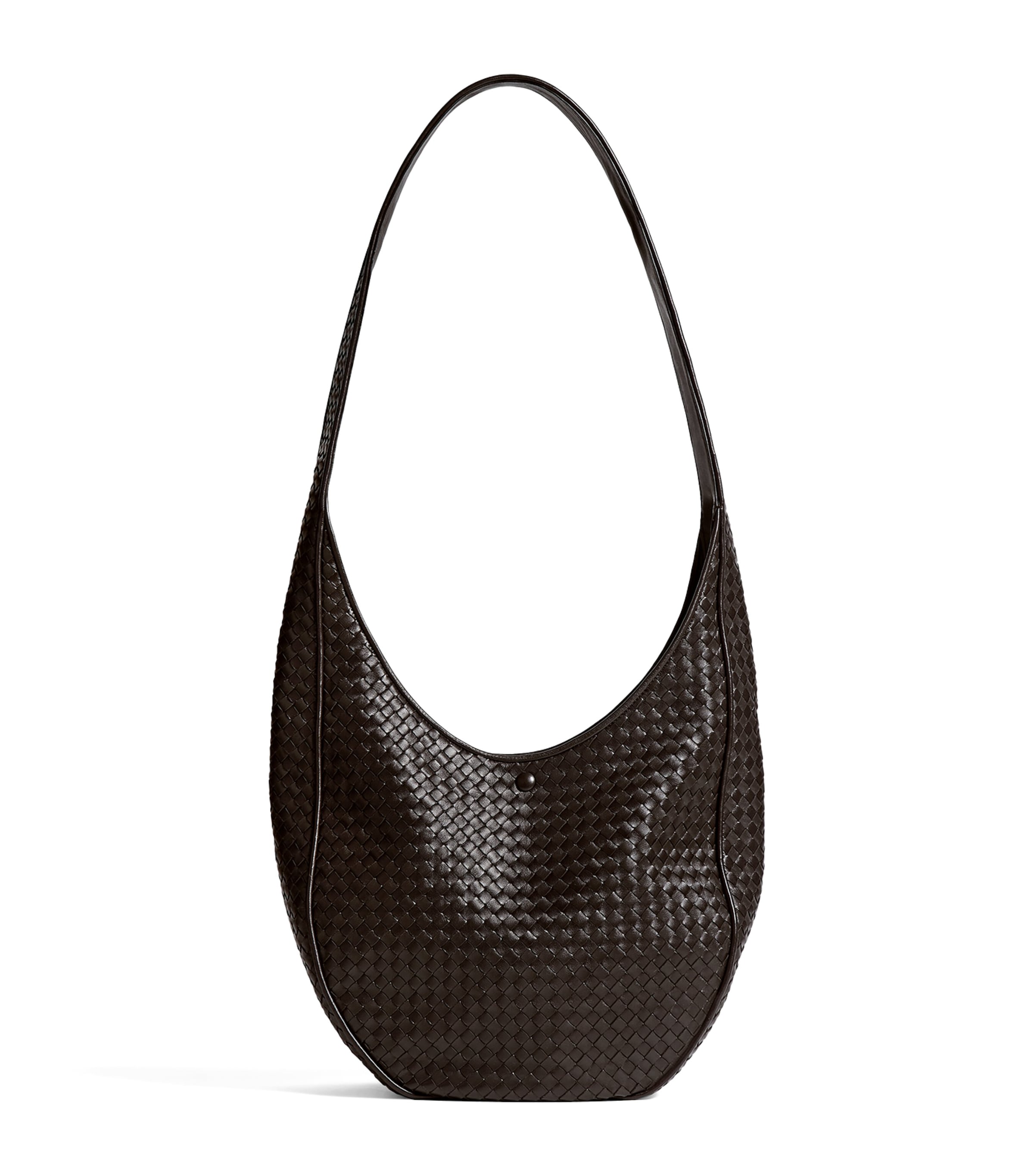 Bottega Veneta Womens Leather Ovetto Shoulder Bag Image 1