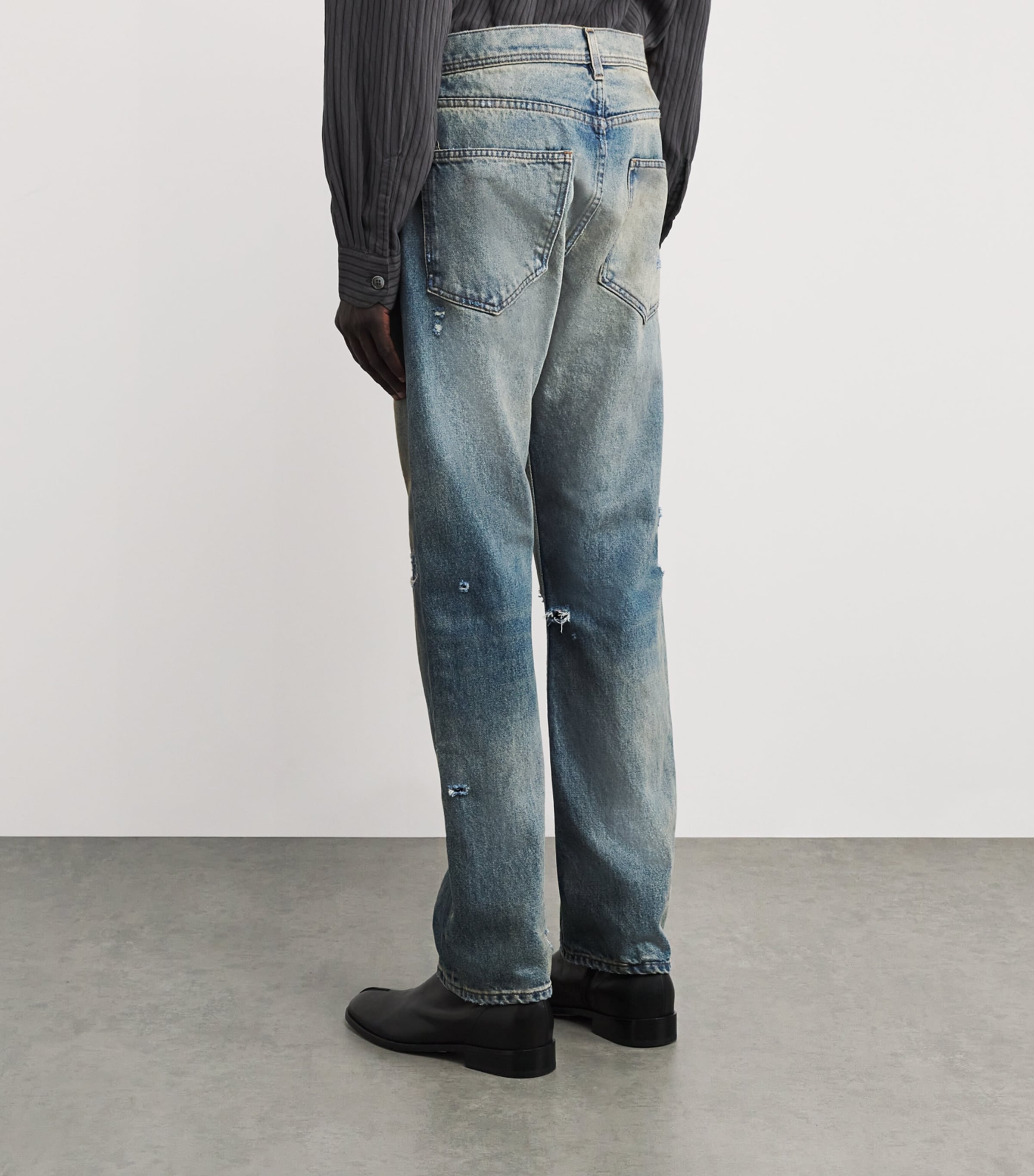 Straight-Leg Jeans ANTIQUE LIGHT BLUE Image 4