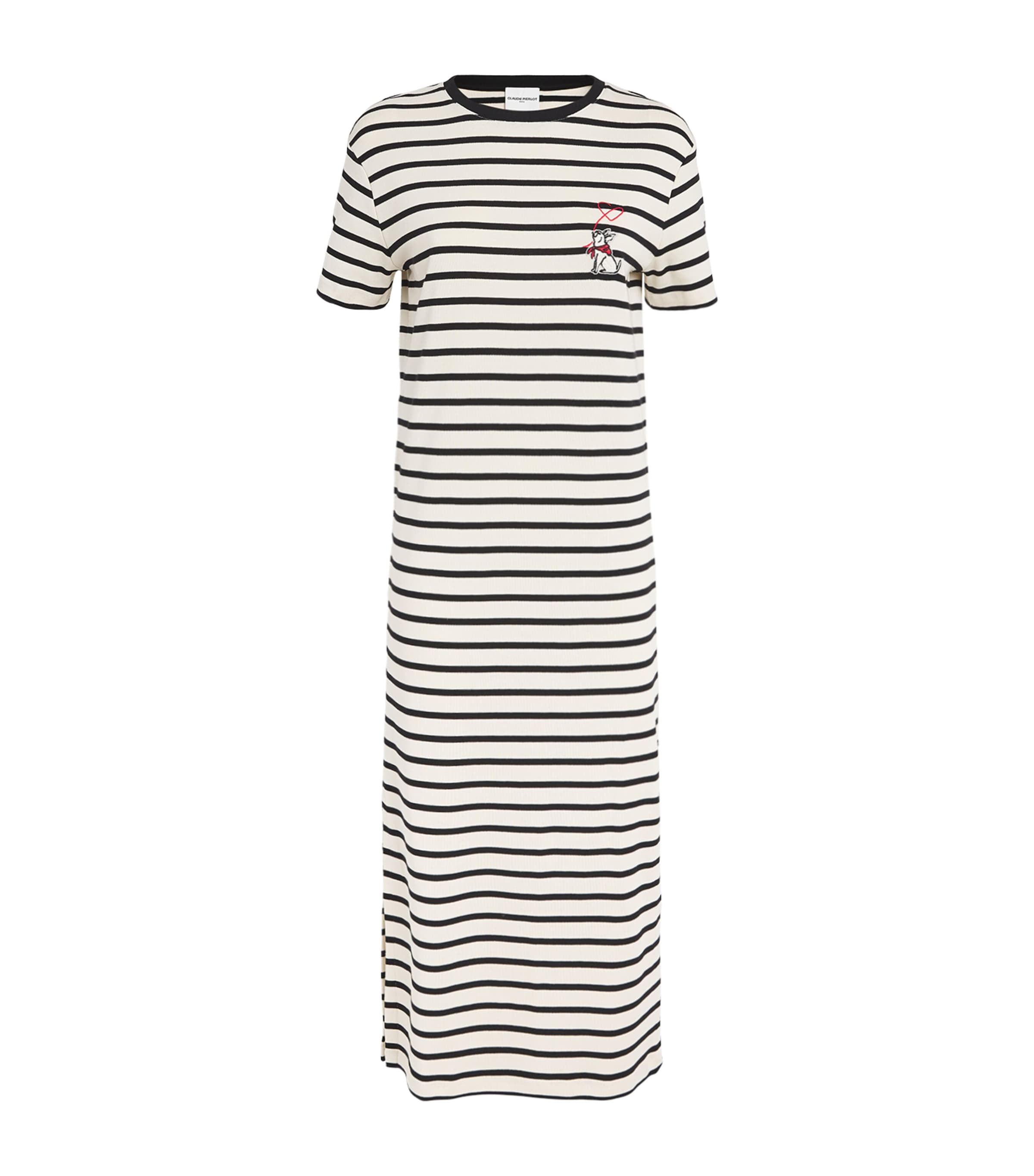 Shop Claudie Pierlot Striped Jean Toto T-shirt Dress