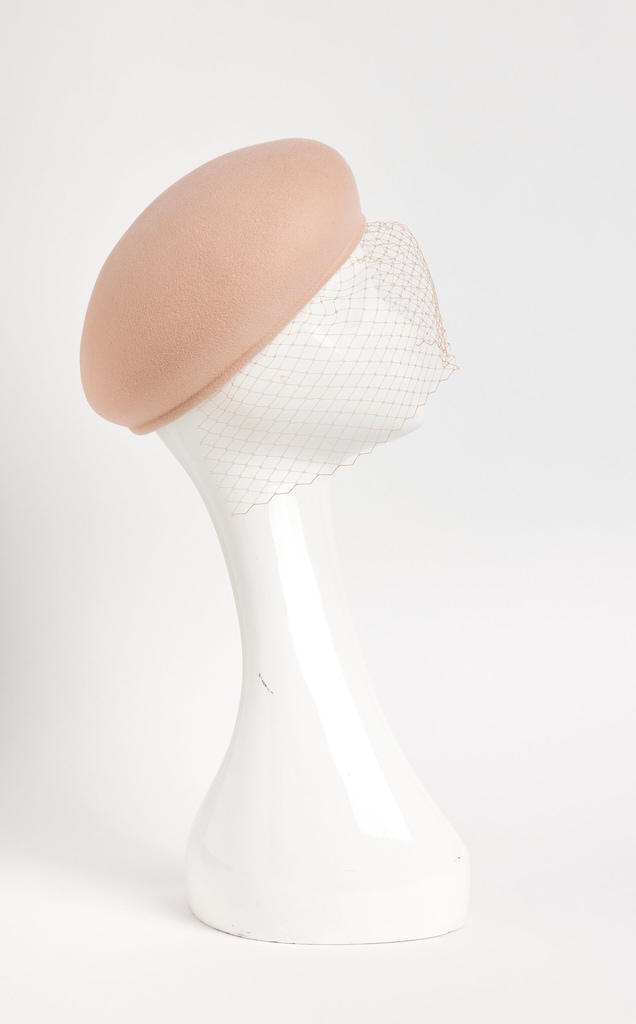 Maison Michel Beige Wool New Bonnie Veil Beret | Harrods UK