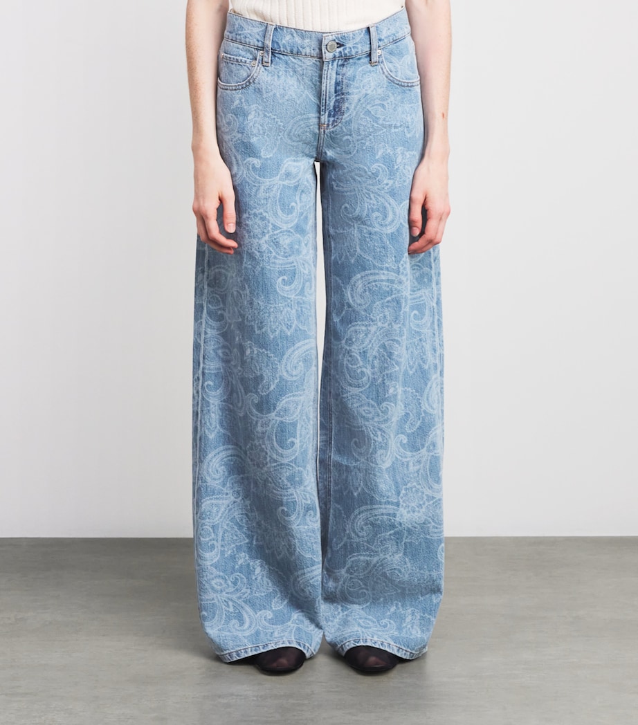 Paisley Amazing Relaxed Jeans O496 - LASER PAISLEY Image 3