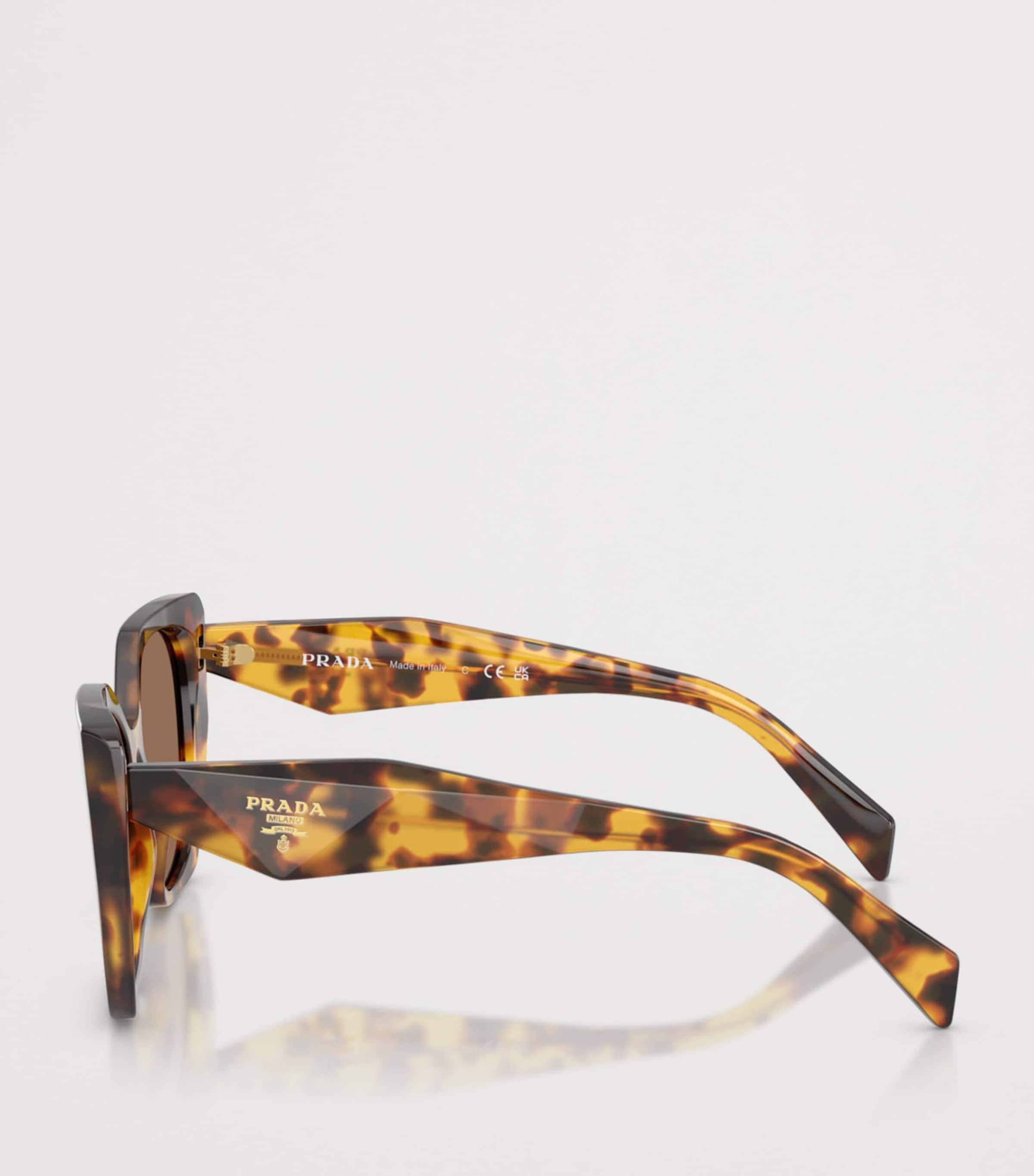 Prada Tortoiseshell Pillow Sunglasses Brown Image 3
